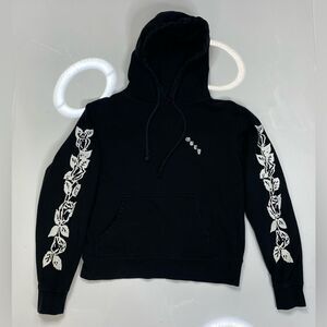 Obey Pullover Hoodie Women Small Black